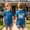 CM C&M WODRO 4th of July Shirt Toddler Baby Boy American Dude T-Shirt Patriotic Memorial Day Tee Kids Independence Day Tops