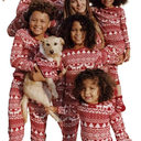 Cysincos Family Matching Christmas Pajamas Set Xmas Pjs Set Soft Long Sleeve Holiday Sleepwear Outfits for Dad (Small, A08-Red Christmas)