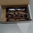 REAVEE Oversized Square Reading Glasses Oprah Style for Women, Blue Light Blocking Large Frame Computer Readers Spring Hinge (Black/Pink Leopard/Leopard Pink)