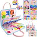Exorany Busy Board Montessori Toys for Toddler Girl & Boy Birthday Gifts, Busy Book Learning Sensory Toys for Toddlers, Toddler Travel Toy Educational Activities Learn Fine Motor Skills