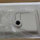 Enbol 18.6x11.2 Inch Undermount Bathroom Sink White Ceramic Durable Scratch Resistant Easy Clean with Overflow - ECU1811