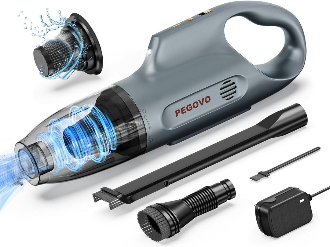 Hand Held Vacuuming Cordless Rechargeable-High Powerful Car Vacuum Cordless Rechargeable,Handheld Vacuum Cordless Car Vacuum Cleaner with Extra Long Cleaning Brush&Washable Filter