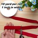 3 x Red Velvet Ribbon 1 Inch, Velvet Christmas Ribbon, 10 Yards Vintage Thick Velvet Ribbon for Gift Wrapping Christmas Tree Ornaments, Velvet Bows Making, Wreaths Decoration, Hair Ties Crafts, Sewing