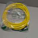 Clear Power 25 ft 12/3 SJTW Heavy Duty Outdoor Extension Cord, Water & Weather Resistant, Flame Retardant, Yellow, 3 Prong Grounded Plug, CP10144