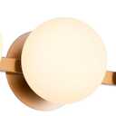 Bathroom Vanity Light Fixtures, Modern 3 Lights Globe Wall Sconce Lighting Brushed Nickel, Porch Wall Mount Light Fixture for Bathroom, Mirror Cabinets Hallway Stairs