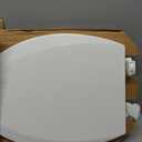 Bemis 1500EC Durable Wooden Toilet Seat, Easy Clean Hinges, Made in USA, Elongated, White