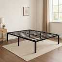 Bed Frame, Width: 60 Inches, Black