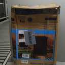 Suncast 33 Gallon Commercial Outdoor Trashcan Hideaway with Lid for 30 to 33 Gallon Trash Bags for Garage, Backyard, or Garden, Brown