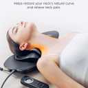 MYTREX Medi Neck Multi-Functional Cervical Traction Device, Electric Stretcher with Dynamic Stretching, 3 Modes Electrotherapy & Hyperthermia to Relieve Cervical Pain, Easy to Use