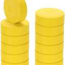 PATIKIL 12 Pcs Tempera Cakes, 2.3"x0.7" Washable Tempera Paint Cakes Blocks Bulk Large Art Supplies Watercolor for Artists Art Painting Drawing DIY Crafting, Dark Yellow
