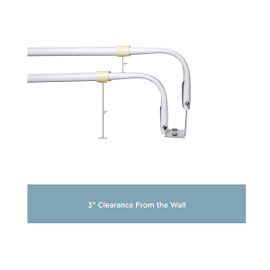 Kenney Easy Install Double Curtain Rod 48-86 in (2 pack)