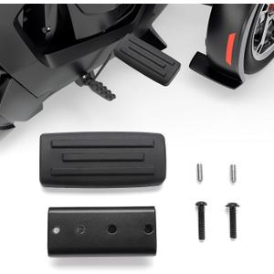 KEMIMOTO Brake Pedal Compatible with Can-Am Ryker 600, 900, Sport, Rally Edition, Large Brake Foot Rest Extended Pedal Footboards (No drill)