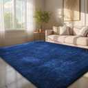 Ophanie 6x9 Blue Rugs for Living Room, Large Fluffy Shag Fuzzy Plush Soft Area Rugs, Floor Shaggy Navy Carpets for Bedroom, Carpet for Kids Boys Girls Dorm Nursery Home Decor Aesthetic