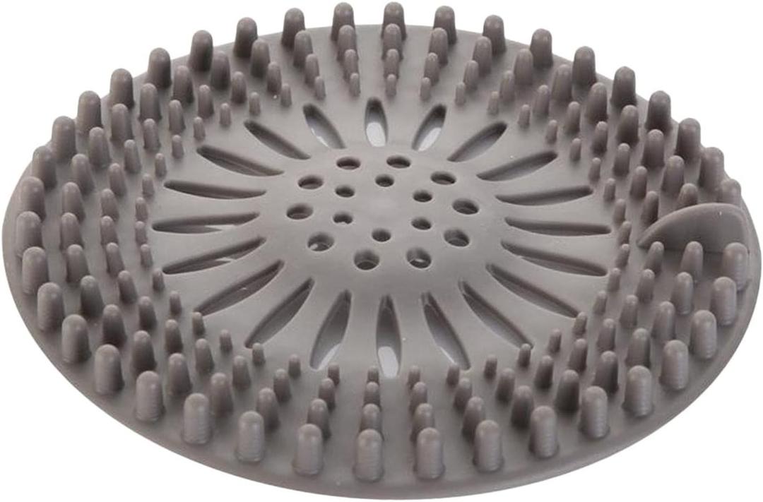 Floor Drain Hair Catcher Sink Drain Plug Hair Receiver Shower Drain for Kitchen Sink Laundry Bathroom (Grey)