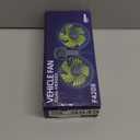 USB Car Cooling Fans for Backseat: Dual Head Car Fan for Kids 3 Speeds 360 Rotatable Vehicle Rear Headrest Fans 5V/2A Powerful Electric Air Circulation Fan for Sedan SUV RV Truck (USB Plug) (Black+Green)