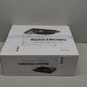 Turntables Belt-Drive Record Player with Wireless Output Connectivity, Vinyl Player Support 33&45 RPM Speed Phono Line USB Digital to PC Recording with Advanced Magnetic Cartridge&Counterweight (Dark Brown)