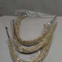 KI Store Gold Dripping Sequin Christmas Tree Picks Spray 6pcs Cascading Christmas Picks for Xmas Tree Garland Decorations