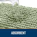 OLANLY Dog Door Mat for Muddy Paws 24x16, Ultra Absorbent Chenille Mud Doormat, Non-Slip Washable and Dirt Trapping Doormat for Indoor Entryway, Quick-Dry Indoor Pet Bed Mats for Dogs, Sage Green