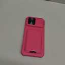 SSLOTSCASE for iPhone 16 Pro Max Case with Card Holder & Camera Stand & Kickstand & Slide Camera Lens Cover, Multifunctional Wallet Rugged Protective Phone Case Cover for iPhone 16 Pro Max 6.9'', Pink