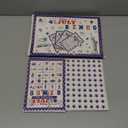 32Players 4th of July Bingo Game  Patriotic Bingo Cards for Kids Adults Independence Day Party Supplies with 24 Caller Chips