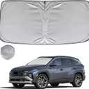 KAYZT Windshield Sun Shade for 2022-2025 Hyun-dai Tucson Foldable Sunshade Front Window Custom Fit Car Accessories