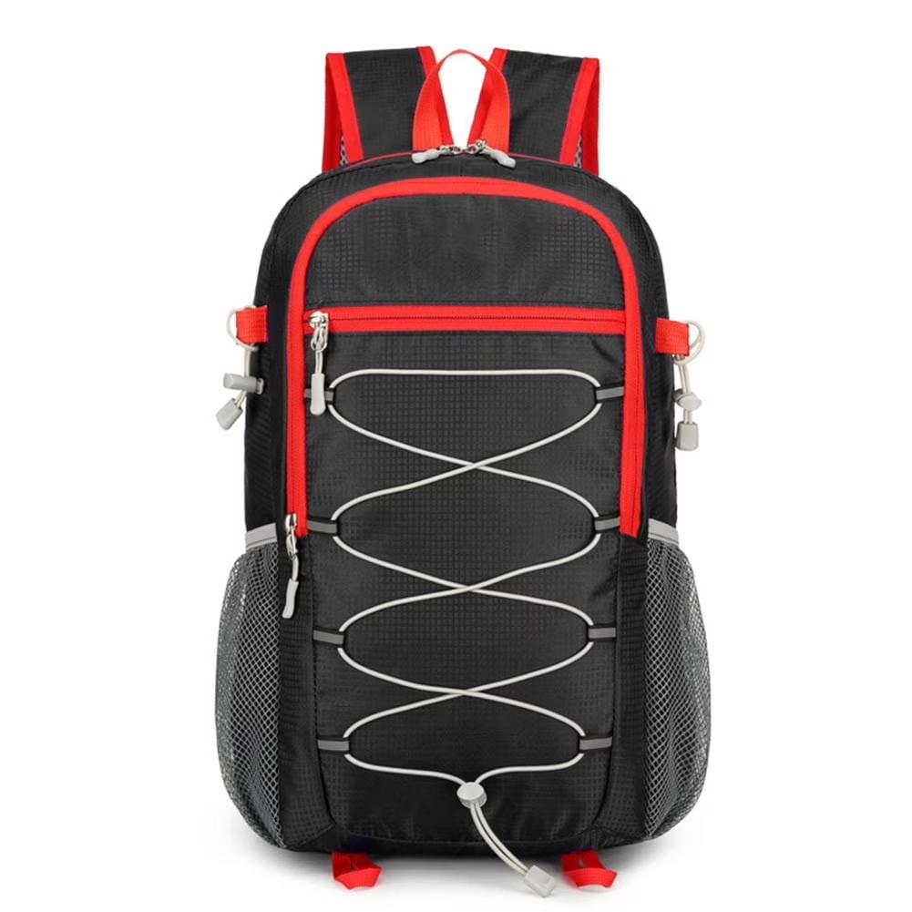 DOVO Hiking Backpack, Waterproof and Wear-resistant Lightweight Backpack Packable,Outdoor Travel Camping Daypack Foldable Black Upgrade