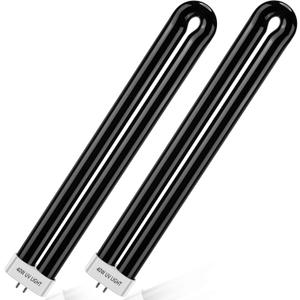 Bug Zapper Replacement Bulbs, 40w Black Light Bulb Compatible with Black Flag Bug Zapper Model BZ-40DX, BZ-40MAX, and BZ-40BLK (2)