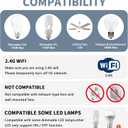 Universal Smart WiFi Ceiling Fan Remote Control Kit, Compatible with Alexa, Google Assistant and Smart Life App, No Hub Required DIMMER