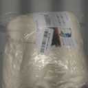 Obstal 4Ft Stretch Spandex Table Cover for Standard Folding Tables - 2 Pack Universal Rectangular Fitted Tablecloth for Party, Banquet, Events, Trade Show (Cream, 48L x 24W x 30H Inches)