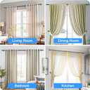 Curtain Rods for Windows 32-90 Inch, 1 Inch Adjustable Black Curtain Rod Set with Brackets, Easy Install