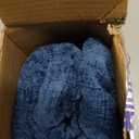 MIULEE Pack of 2 Blue Throw Pillow Covers 20x20 Inch Soft Chenille Pillow Covers for Sofa Living Room Couch Solid Dyed Cases