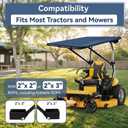 Universal Tractor Canopy for ROPS, UV Protection Sunshade Compatible with Compact Tractors, Riding Mowers, Zero Turn Mowers & Lawn Tractors