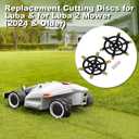 2Pcs Replacement Cutting Discs for Luba & for Luba 2 Mower (2024 & Older)