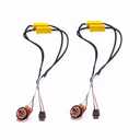 gopupu 2Pcs 3157 4157 T25 Load Resistor Fix Hyper Flash, 50W 6 Ohm Load Resistors for 3157 Switchback Led Turn Signal Light, Led Resistor Turn Signal Kit