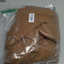 Allegra K Women's Elegant Notched Lapel Button Single Breasted Winter Coat Small Mid Brown