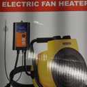 Greenhouse Heater with Digital Thermostat Controller, 1500W Green House Heater for PlantsElectric Grow Tent Heaters, Fast Heating with Overheat Protection, Space Heater for Flower Room, BK