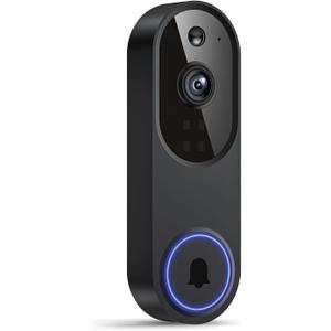 1080p Wireless Video Doorbell Camera, Battery Powered, AI Human and Motion Detection, 2 Way Talk, Night Vision, Cloud Storage (Sold Separately), 2.4G WiFi Only, Indoor/Outdoor Surveillance
