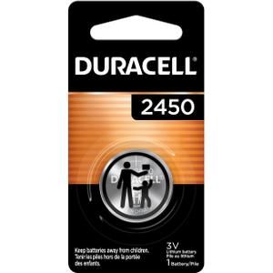 Duracell CR2450 Lithium Battery, 1 Count (Pack of 1), Coin Battery for Key Fob, Car Remote, Watch, and Other Devices, CR2450 Lithium 3 Volt (3V) Cell