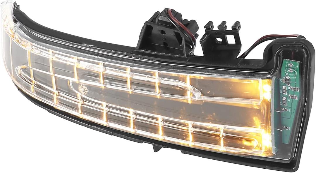 X AUTOHAUX Right Passenger Side Door Mirror Turn Signal Indicator Light for Mercedes Benz W204 C204 W212 OE# A2129067501