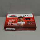 X-Protector Silicone Chair Leg Floor Protectors with Non-Slip Furniture Pads - 24 PCS 1.3" - 2" - Anti-Slip Chair Leg Covers - Non-Skid Furniture Leg Caps - Furniture Pads for Hardwood Floors!