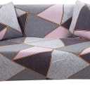 HOOBUY Printed Sofa Cover Stretch Couch Covers Sofa Slipcovers for 2 Cushion Couch and Loveseat with Two Free Pillow Case 15#(2 Seater/Loveseat)