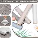 Dark Gray Grasscloth Peel and Stick Wallpaper 23.6"x200"
