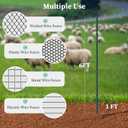 Metal Fence Posts Heavy Duty U-Post Stakes for Wire Fencing, 6 FT Green