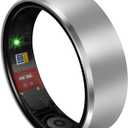 Smart Health Ring 2.0 for Women Men, Slim Scratch & Fingerprint Resistant Design,Efficient Chip Fitness Tracker, Monitors Heart, Light Gray 11