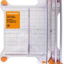 Fiskars ProCision Rotary Bypass Paper Trimmer - 12" Cut Length - Craft Paper and Mixed Media Cutter with Grid Lines - Orange