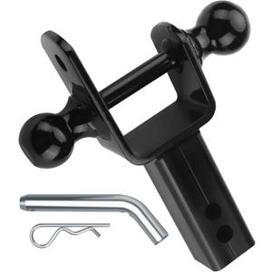 ATV/UTV Dual Ball Trailer Hitch Receiver Hitch Towing Ball Mounts 5000 LBS GTW-Multi Hitch,2 Inch & 1-7/8 Inch Ball,Fits 2-inch Receiver,1-inch Rise,3-in-1 ATV/UTV Multi-Hitch with Pin by puxyblue ATV/UTV Dual Ball Trailer Hitch Receiver Hitch Towing Ball Mounts 5000 LBS GTW-Multi Hitch,2 Inch & 1-7/8 Inch Ball,Fits 2-inch Receiver,1-inch Rise,3-in-1 ATV/UTV Multi-Hitch with Pin by puxyblue