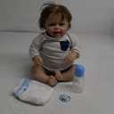 Pinky Reborn 24 Inch Reborn Toddler Baby Doll Boys Realistic Soft Silicone Newborn Babies Dolls Gift Set for Kids Age 3+