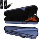 adm 4/4 Full Size Violin Hard Case Basic Professional Triangular Shape Backpack, Super Light Suspension, Blue