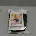 POAGL Adjustable Shoulder Brace for Men - Both Left and Right Arm - Pain Relief for Torn Rotator Cuff, Compression Support Sleeve for Dislocation, Bursitis, Tendonitis (Black, Large)