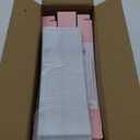 50Pack Strawberry Boxes - 12x2.2x2 Inch with Clear Window for Macaron, Chocolate Truffle, Cookie & Bakery Boxes (Pink)